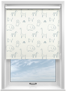 Zootime Sketch, Slate - Roller Blind